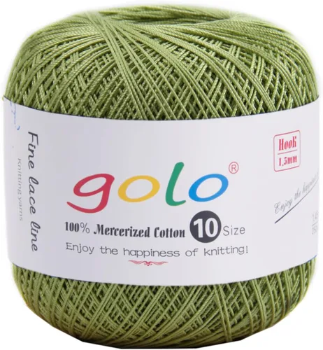 Vista 17 de golo 24 bolas hilo de ganchillo tamaño 10 hilo para tejer a mano hilo de ganchillo 10-24-1