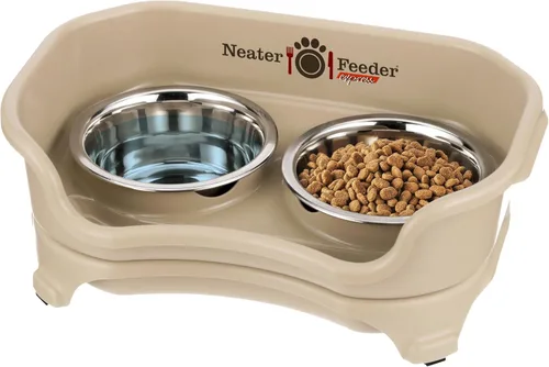 Vista 32 de Neater Feeder Express - Cuencos para perros a prueba de desorden, elevados para razas pequeñas de menos de 15 libras, fabricados en EE. UU., Soporte