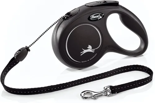 Vista 15 de FLEXI Correa Retráctil New Classic Cord para Perros Extra Pequeños de hasta 18 libras – 10 pies, Negro Correa para Caminar Mascotas Sin Enredos