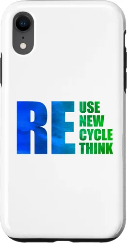 Vista 8 de iPhone 14 Reutilizar Renovar Reciclaje Repensar Salvar Día de la Tierra Klima Umwelt Case