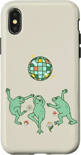 Vista 5 de Funny Frog Disco Dance 70s 80s Groovy Hippie Funky Party Case para iPhone 16