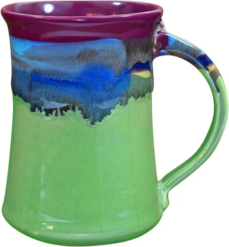 Vista 6 de Clay in Motion Taza grande (Cobalt Canyon)