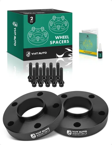 YHTAUTO Espaciadores de rueda centrados en buje de 5x120 de 1" Compatibles con BMW 1/3/5/6/7/8/M3/M5/M6/Z3/Z4/Z8 Series de 1991-2011 Espaciadores de