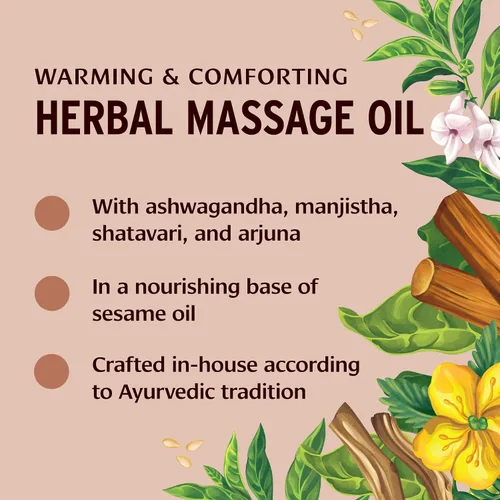 Vista 2 de Aceite Mahanarayan de Banyan Botanicals – Aceite de Masaje Ayurvédico 99% Orgánico – Aceite Herbal Penetrante Usado para Calentar, Confortar