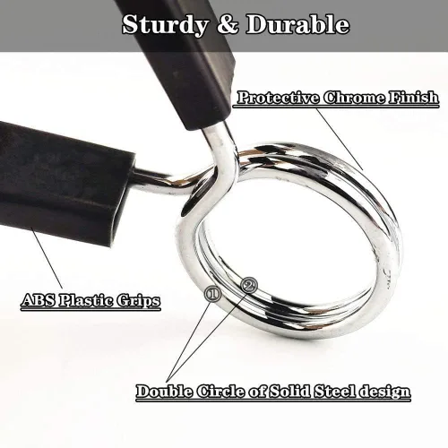 Vista 3 de Hididi Collares de clip de resorte de barra de 1 pulgada (0.984 in), ideal para abrazaderas de clip de barra de 1 pulgada de diámetro