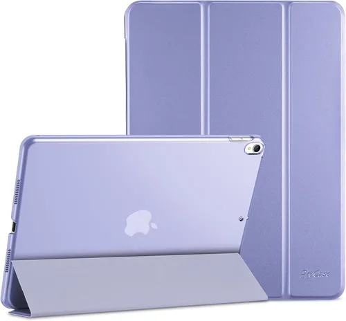 Vista 16 de ProCase Funda Inteligente para iPad Air de 10,5" 3ª Generación 2019 / iPad Pro 2017, Funda Delgada con Soporte con Parte Trasera Translúcida Negro
