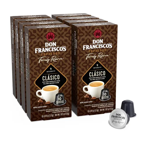 Vista 12 de Don Francisco's and Cafe La Llave - Paquete variado de cápsulas de café expreso – 50 unidades – Cápsulas de café espresso de aluminio reciclable
