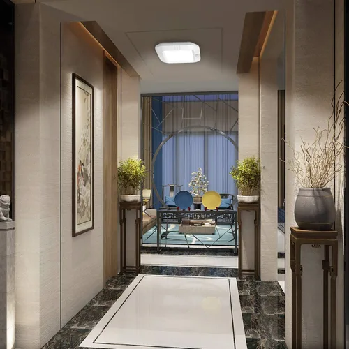 Vista 7 de LINEWAY Luz de techo con sensor de movimiento - Luz LED activada por movimiento para interiores, 6000K, 180LM, funciona con batería para armario