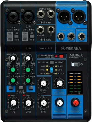 Vista 20 de Mezclador estéreo compacto de 6 entradas Yamaha MG06