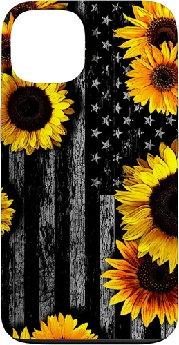 Vista 7 de American Flag with Sunflowers Case for iPhone 17