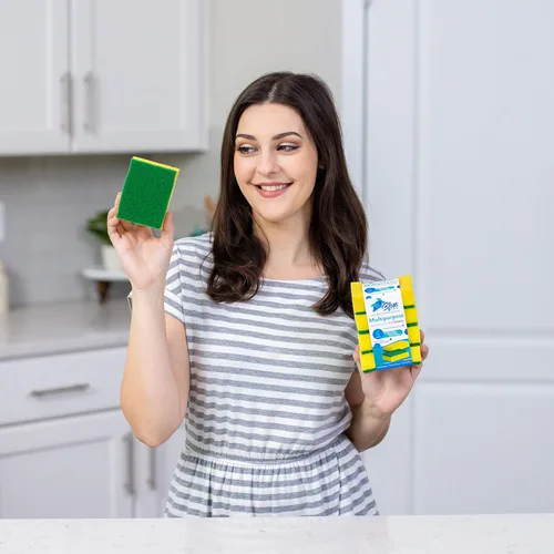 Vista 2 de Blue Turtle Esponjas multiusos – Esponjas de limpieza para todas las superficies – Esponja multifunción premium – Esponjas resistentes al olor