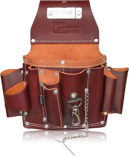 Grain Leather Electrician Tool Pouch | Carpenter Tool Pouch | Electrician Pouch | Electric Tool Bag | Electrician Bag | Leather Tool Belt