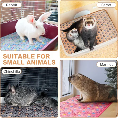 Vista 6 de Paquete de 4 camas autocalentables para gatos, almohadilla autocalentable con funda extraíble, almohadilla térmica extra cálida para mascotas