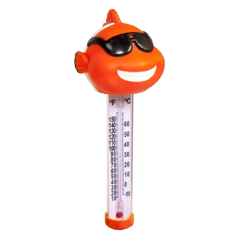 Vista 10 de GAME 13939-BB - Termómetro para piscina y spa de pez payaso, carcasa resistente a roturas, correa incluida, Fahrenheit y Celsius, 9 pulgadas