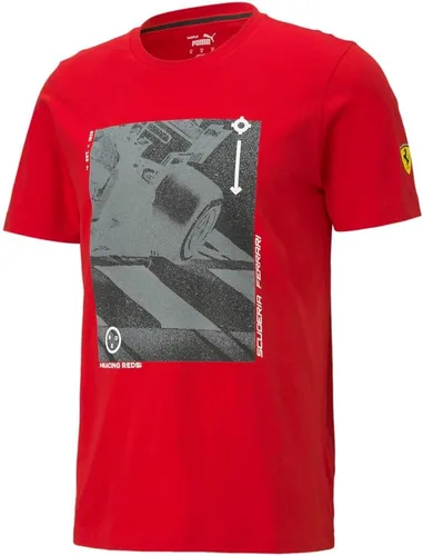 Vista 3 de PUMA Ferrari Race Graphic Tee, Rojo