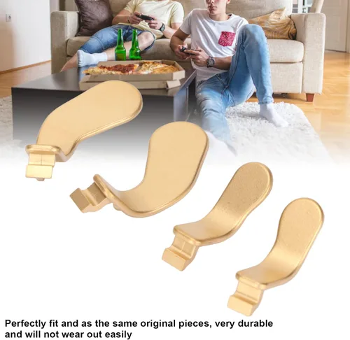 Vista 3 de Cuifati Control Paddles for One Elite Controller Series 2 Premium Stainless Steel Metal Material 4pcs Controller Paddles (Gold)