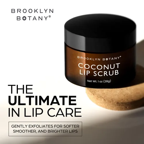 Vista 4 de Brooklyn Botany Exfoliante para Labios 1 oz – Hidratante de Labios para Labios Secos y Agrietados – Exfoliante Labial Suave para Labios Suaves y Más