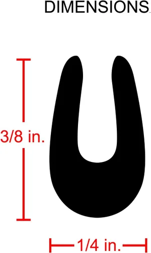 Vista 4 de CarBeyondStore Protector de borde de puerta de automóvil negro en forma de U de 12 pies, protege cualquier borde del vehículo, fabricado en Estados