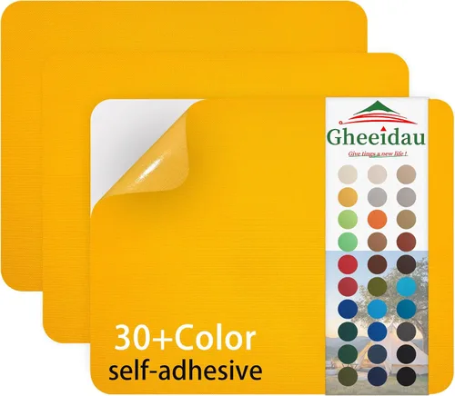 Vista 26 de Gheeidau Parche de reparación de lienzo de 9 x 11 pulgadas, 3 piezas, impermeable, parche de reparación de tela autoadhesiva para tiendas de Verde