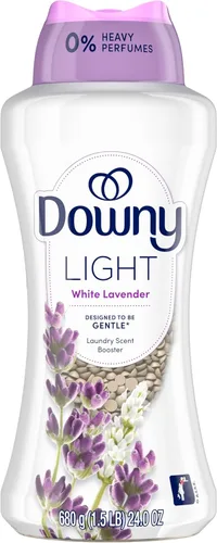 Vista 8 de Downy Light - Cuentas potenciadoras de aroma de lavandería para lavadora, aroma de lavanda blanca, 13.4 onzas, sin perfumes fuertes