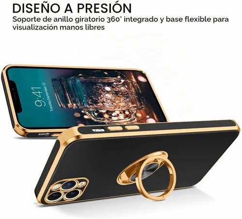Vista 5 de BENTOBEN Funda para iPhone 11 Pro Max, funda para teléfono iPhone 11 ProMax, ajuste delgado, soporte de anillo con soporte de soporte, protección a