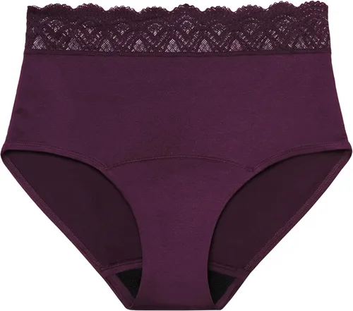 Vista 10 de Thinx For All Leaks Ropa interior de cintura alta, con capacidad de hasta 100 ml o 6 cucharadas o 1/4 de taza de líquido*, ropa