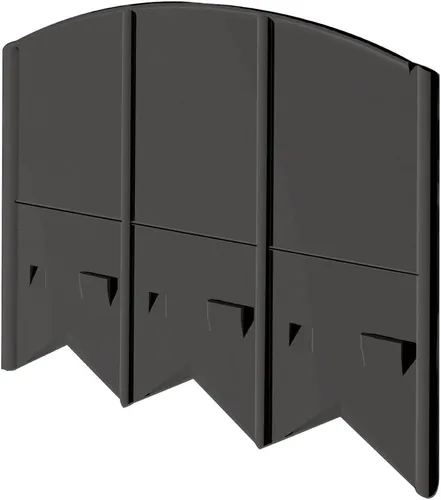 Vista 3 de Picadoras de 60 pies con bordes de martillo de alta resistencia, conectores de esquina y T incluidos, color negro