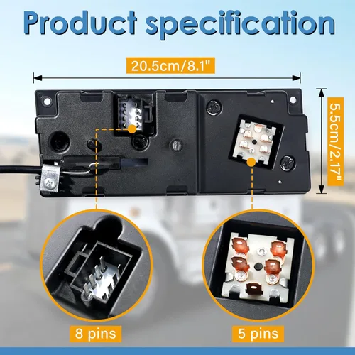 Vista 6 de Módulo de Control Climático Kenworth - 599-5511 Panel de Control AC de Servicio Pesado de Reemplazo para Kenworth W900 T800 T600A C500 T300
