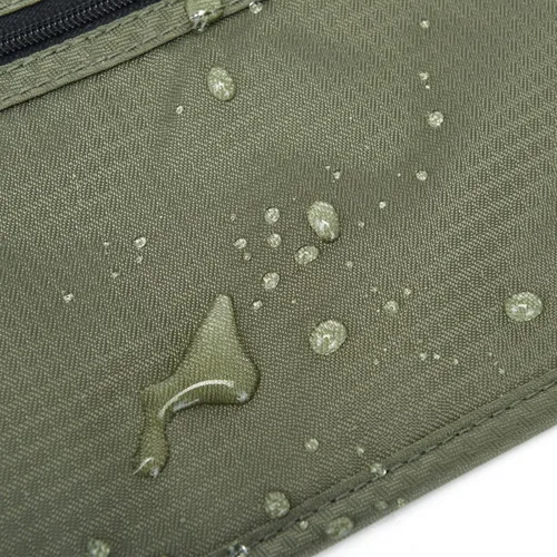 Vista 123 de DAITET Cinturón de dinero, soporte para pasaporte, cartera de viaje oculta segura con bloqueo RFID, riñonera encubierta (negro), Negro, Rfid