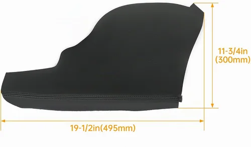 Vista 3 de KUAFU Funda para reposabrazos de panel de puerta Compatible con tapicería de reposabrazos de puerta delantera Honda Odyssey 2011-2017 PVC negro - 2