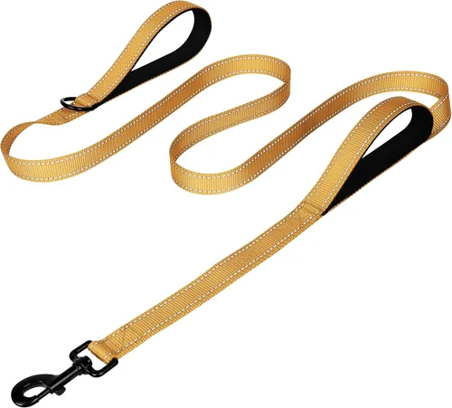 Vista 33 de Joytale - Correa reflectante de doble cara para perro, 6, 5 y 4 pies, resistente de nailon, asa acolchada, para pasear perros pequeños y medianos