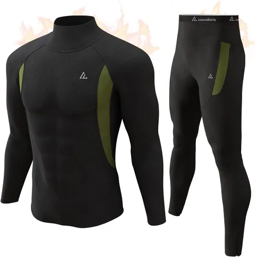 CL convallaria Conjunto de ropa interior térmica para hombre, regalo de invierno, equipo de caza, capa base deportiva, parte inferior superior