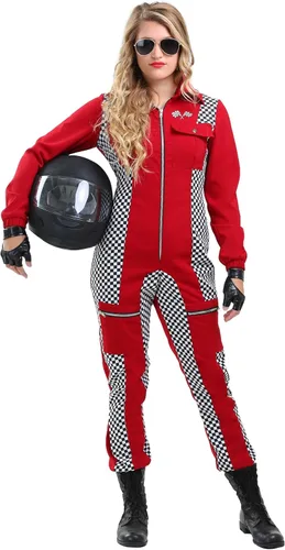 Vista 2 de Disfraz de Racer Plus Size para mujer