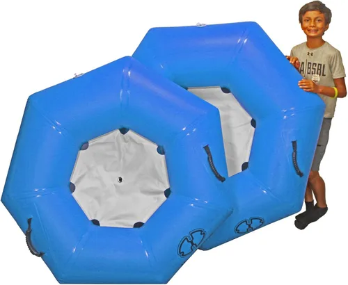 Vista 7 de Hardcore River Tube with Durable Triple-Layer PVC, Ergonomic Seven-Sided Design, Intuitive Handles, and C7 Valve Inflation – Ideal for Tubing