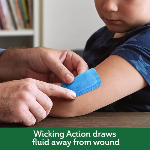 Vista 3 de Curad Almohadilla súper absorbente para heridas, pequeña, 3 x 3 pulgadas, 10 unidades, paquete de 3