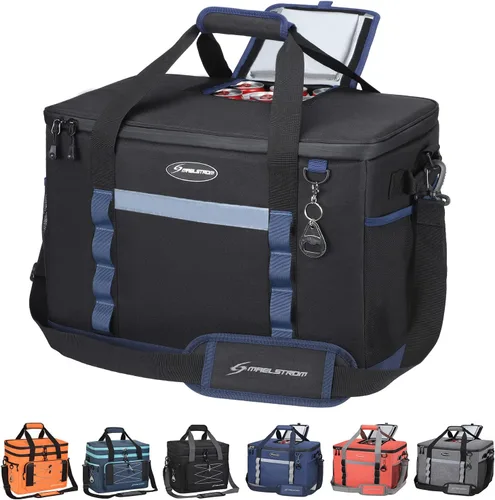 Vista 12 de Maelstrom Collapsible Soft Cooler Bag,35/55/75 Cans Beach Cooler with Flip Top Lid, Ice Chest, Leakproof & Portable for Beach, Camping, Road Trips &