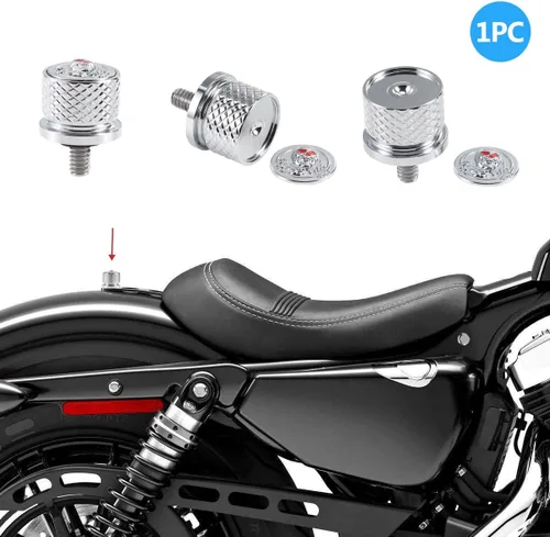 Vista 7 de Tornillo de asiento mejorado anodizado duro compatible con Harley CVO Electra Glide Street Glide Sportster Touring Softail Dyna 1996-2020