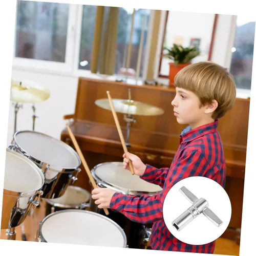 Vista 3 de Llave de tambor, accesorios deportivos, herramienta de afinación de tambor, afinador de llave de movimiento, llaves de ajuste de tambor, llave