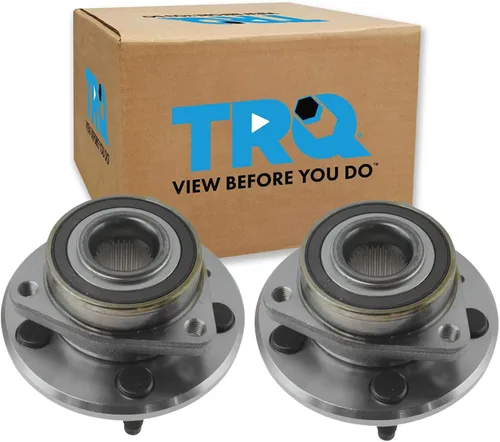 Vista 113 de TRQ Juego de 2 rodamientos de rueda delantera y conjunto de cubo compatible con Tesla 3 2020 Y 2018-2019