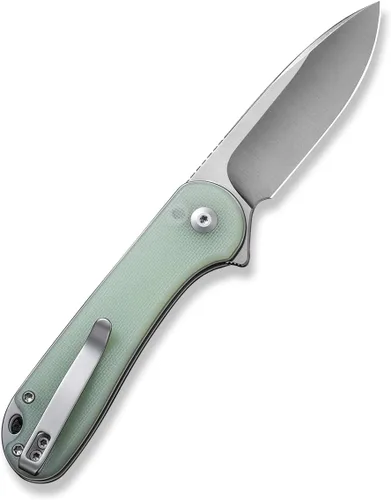 Vista 53 de CIVIVI Elementum II - Navaja de bolsillo plegable, hoja de acero Nitro-V de 2.96 pulgadas, mango G10, cuchillo utilitario con clip de bolsillo