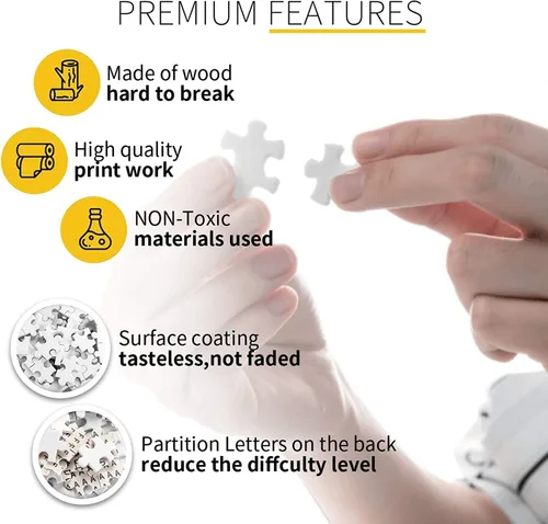 Vista 4 de Herbology Poster 35 Pieces Wooden Jigsaw Puzzles for Adults- Plant Magic Poster Suitable for All Puzzle Enthusiasts, Educational Educational Art