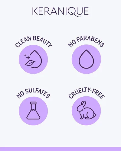 Vista 7 de Keranique Mascarilla capilar - Reparación profunda e hidratación intensa para cabello dañado, seco y fino con proteína de queratina