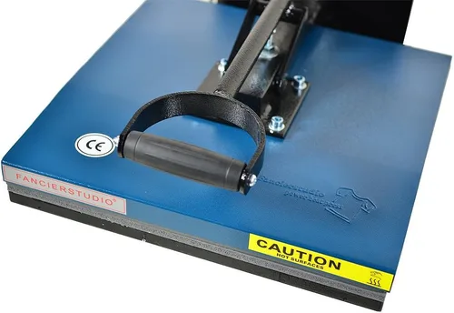 Vista 5 de Fancierstudio Prensa de calor digital 15 x 15 para sublimación con strass para camisetas, máquina 15x15 B/BLK