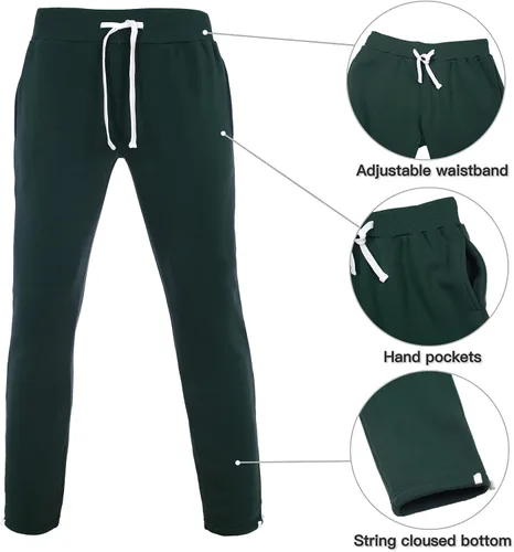 Vista 5 de Xmgelp Conjunto deportivo con capucha para hombre de 2 piezas, casual, con cierre completo