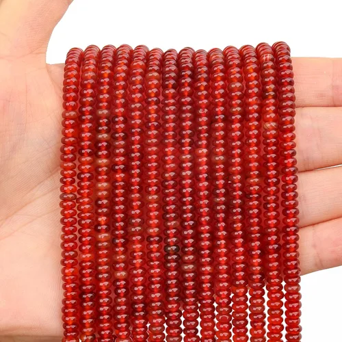 Vista 28 de BONNY BOXX 1 hebra (150 piezas) Cuentas naturales de turquesa africana de 2 * 4 mm, cuentas de disco de ábaco de piedra natural, cuentas sueltas