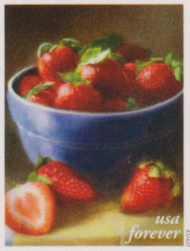 Vista 6 de USPS Folleto de sellos para siempre frutas y verduras de 20