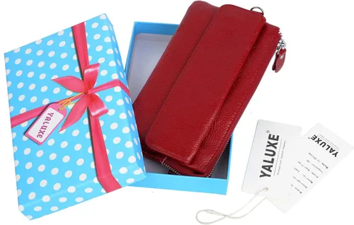 Vista 7 de YALUXECrossbody bolsa de cuero para Smartphone con RFID y bloqueo de ranuras para tarjetas para mujer