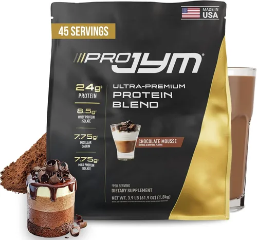 Vista 10 de JYM Supplement Science Pro JYM Rocky Road Proteína en polvo – Aislados de proteína de suero, caseína y proteína de leche, construcción muscular