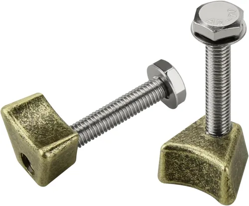 Anclajes de escalera de piscina, PW Perma-Socket Wedge Assy para anclajes estilo Hanover - Bronce con perno, piezas de escalera de piscina se adapta