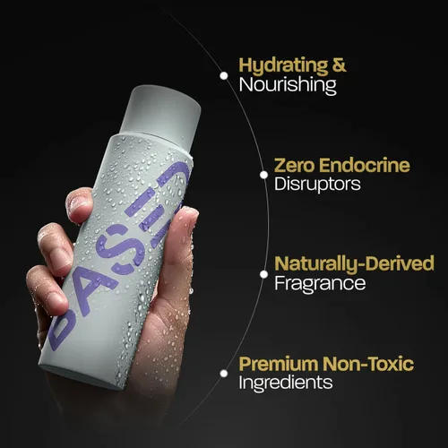 Vista 2 de BASED - Acondicionador hidratante con aceite de menta y aceite de coco, acondicionador para hombres, sin siliconas, parabenos o fragancia sintética